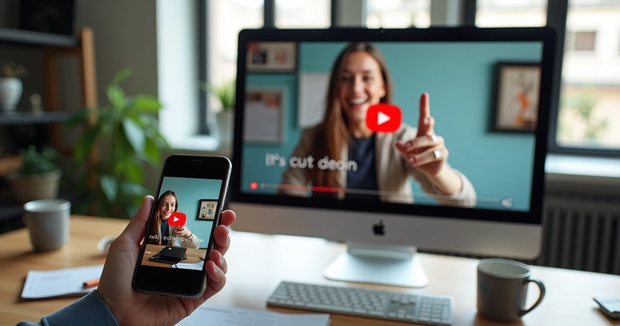 Short video edited with branding elements such as logo and colors 