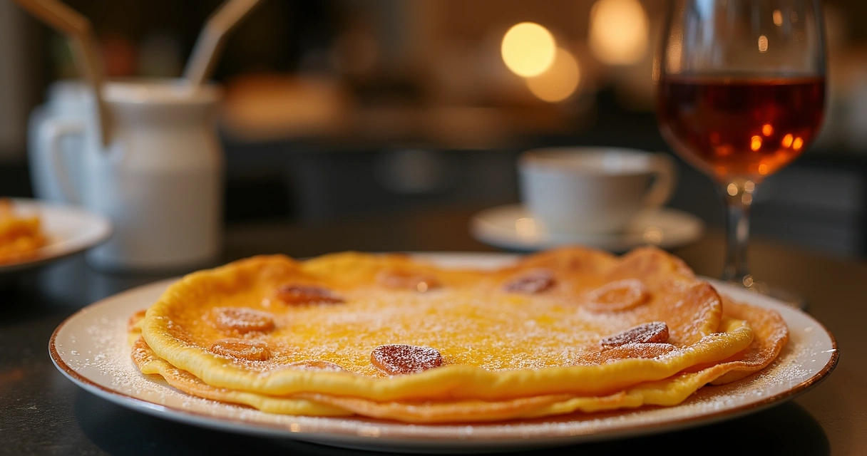 Buffet de crepes com opções sem glúten e lactose e sinalização clara 