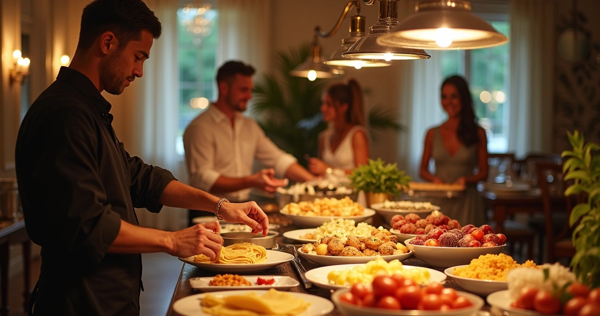 Buffet de crepes ao vivo em evento privado em Orlando 