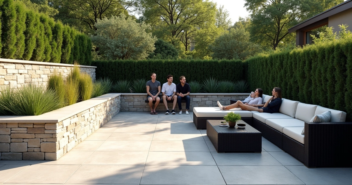 Modular versus built-in patio seating comparison 