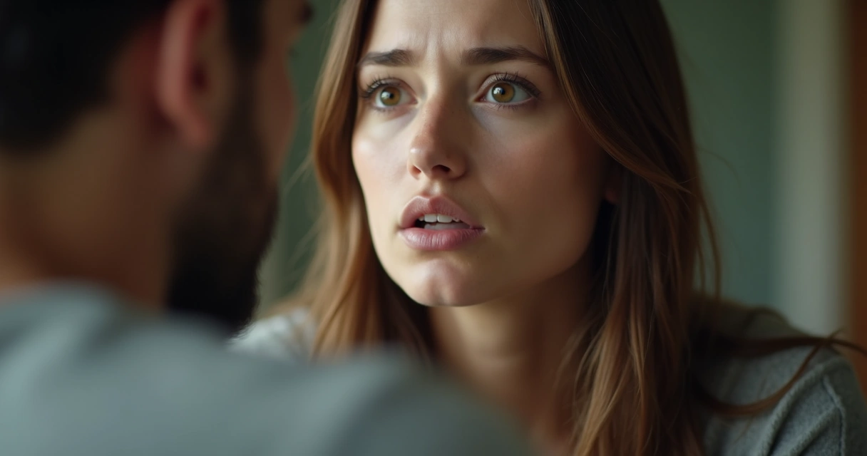 Pessoa olhando para o parceiro em busca de aprovação no relacionamento 