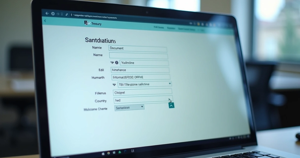 Tela de computador mostra busca por nome em lista de restrições
