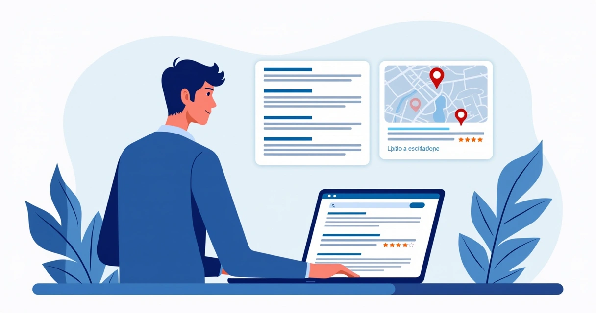 Resultados da busca local do Google para escritório contábil