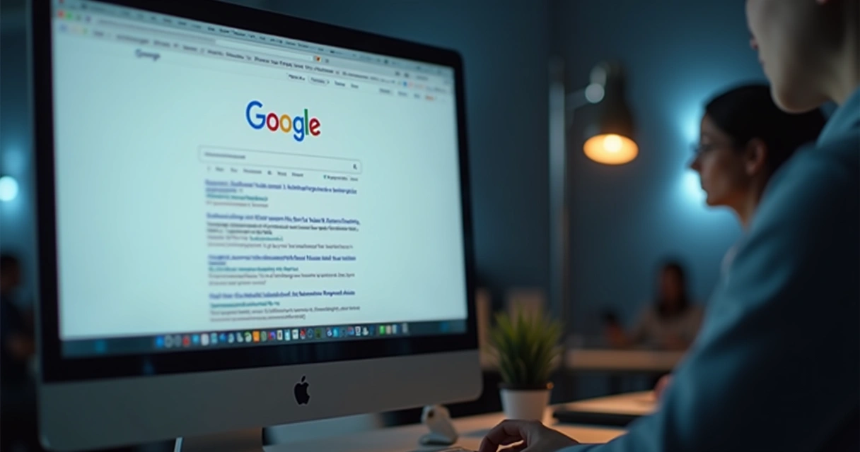 Resultados de busca do Google na primeira página 