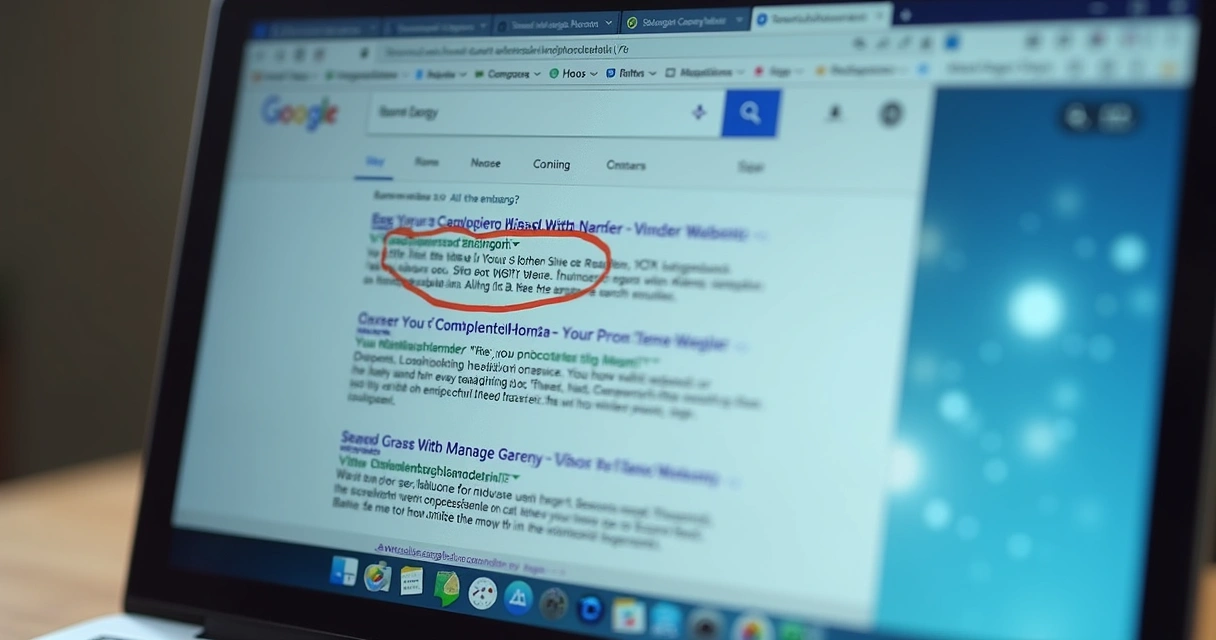 Termo digitado com o nome da marca sendo exibido em um anúncio pago 