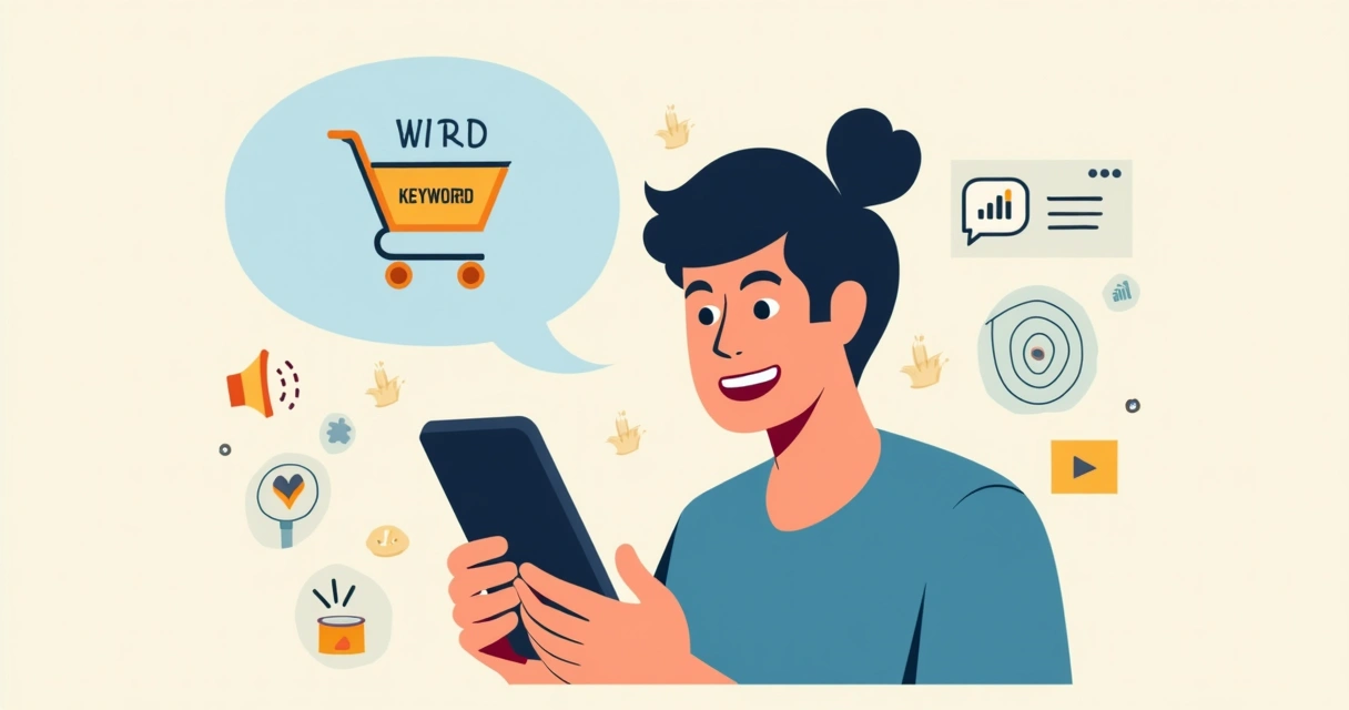 Consumidor usando assistente de voz para buscar produtos no ecommerce 