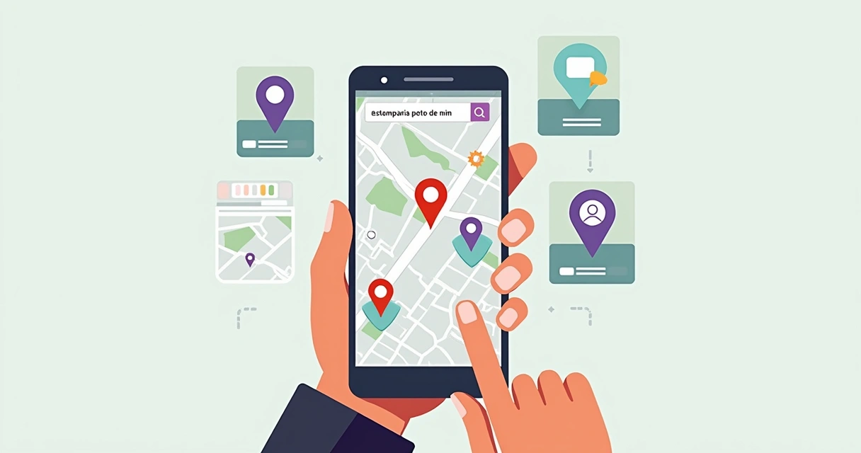 Busca por estamparias no Google Maps 