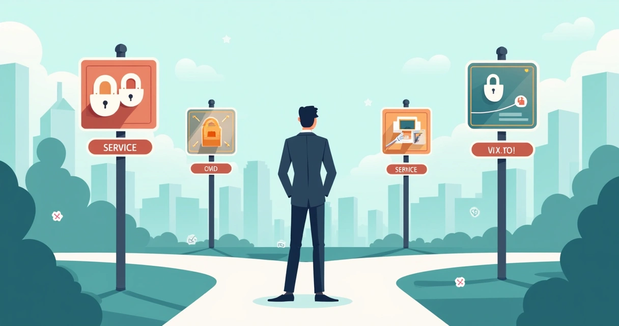 Person deciding between e-signature platforms 