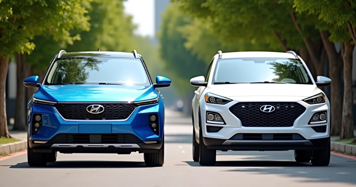BYD Song Pro e Hyundai Creta parados lado a lado em uma rua 