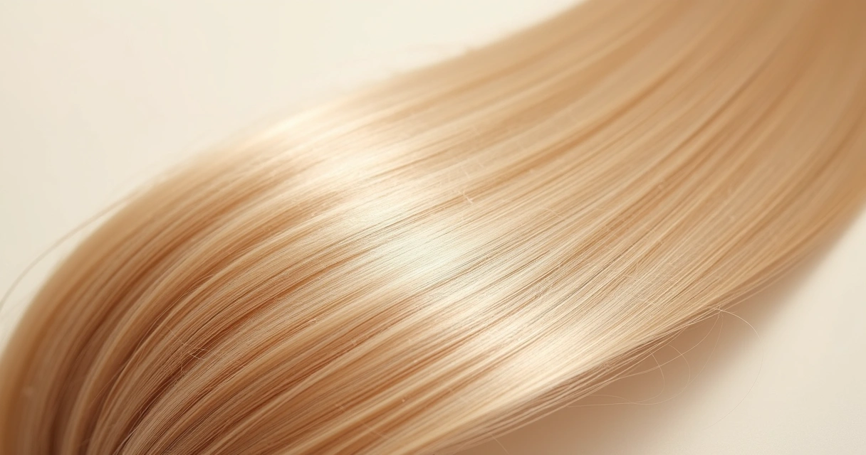 Cabelo loiro saudável com brilho após tratamento 