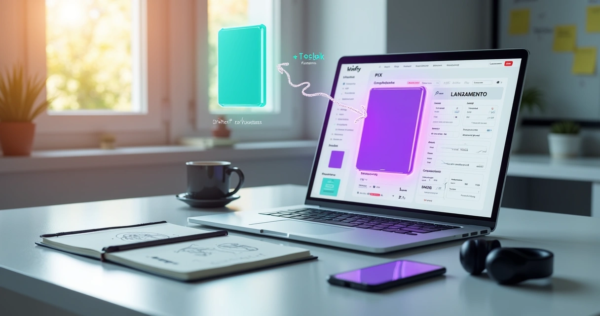 Mentora configura lançamento de e-book em dashboard digital da Kiwify 