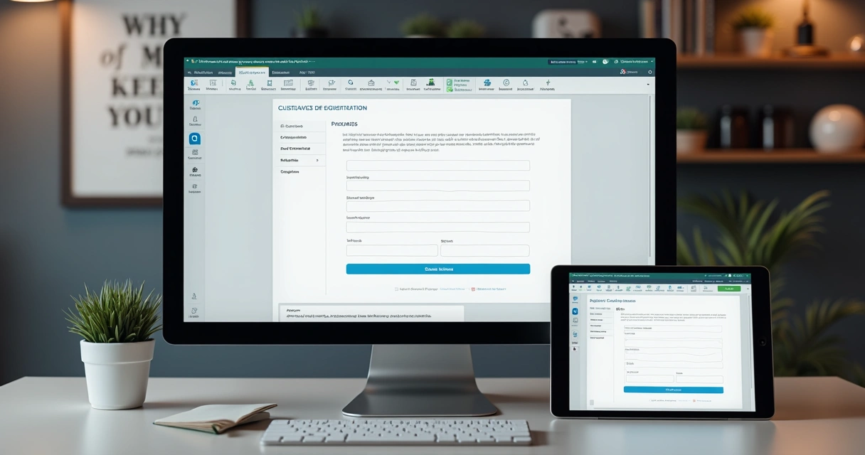 Tela de sistema preenchendo cadastro de cliente de forma automática 