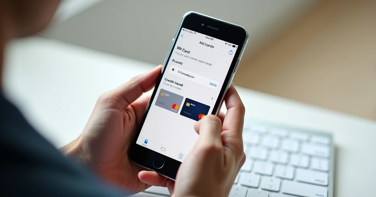 Pessoa cadastrando cartão de crédito no aplicativo Nova em smartphone 