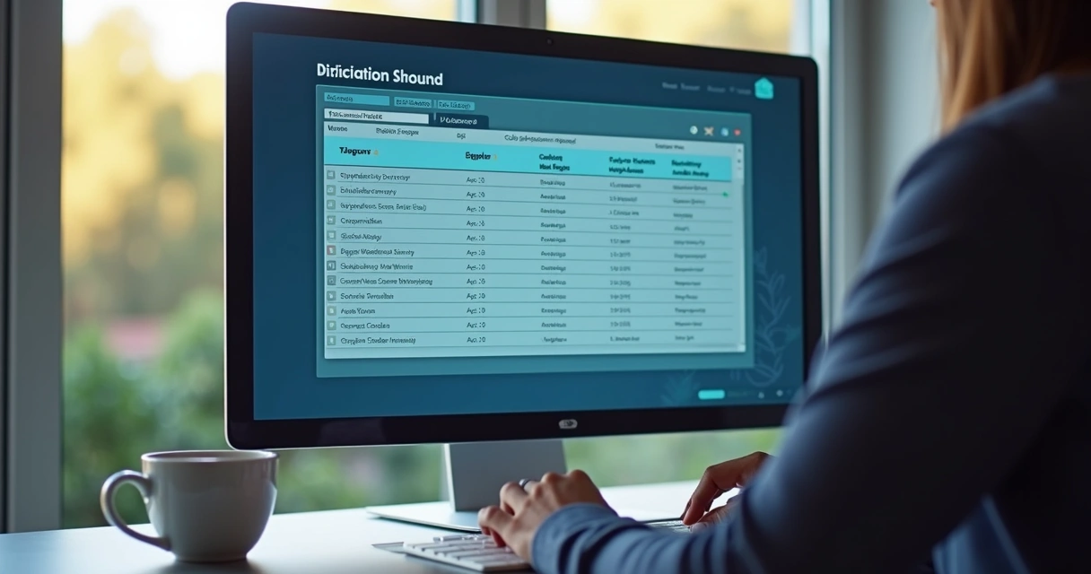 Cadastro digital de alunos em tela de computador