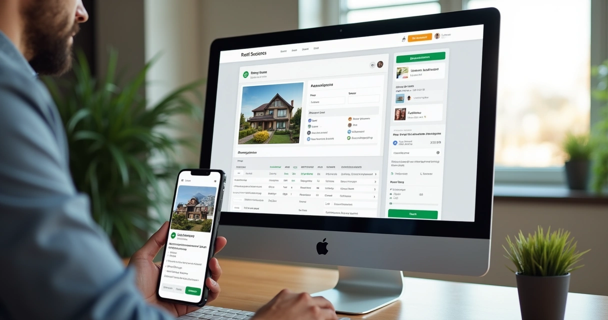 Tela de cadastro detalhado de imóvel em painel de site imobiliário 