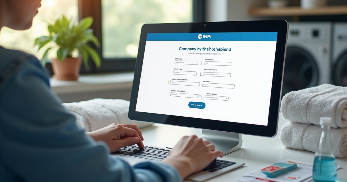 Tela de cadastro no INPI para lavanderia 