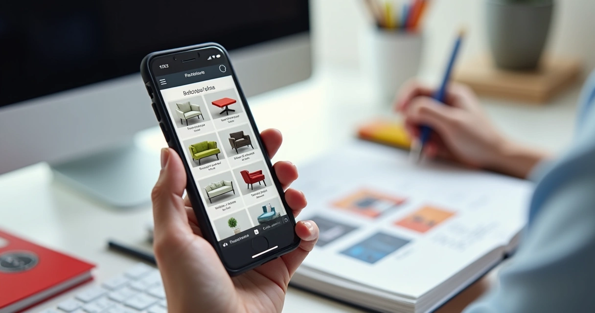 Cadastro de produto em catálogo digital no celular 