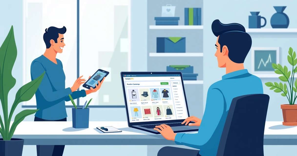 Cadastro digital de produtos com imagens e descrições 