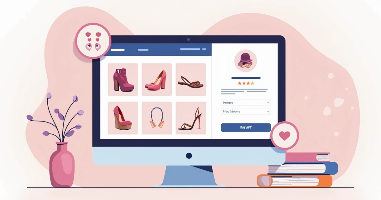 Página de cadastro de produtos em catálogo digital com várias fotos do item 