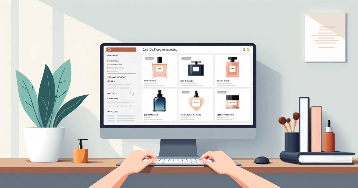 Interface digital de cadastro de produtos Hinode em plataforma online 