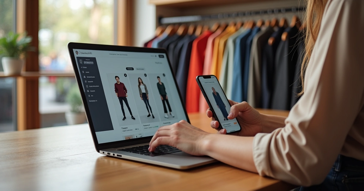 Cadastro de produtos em catálogo digital de roupas 