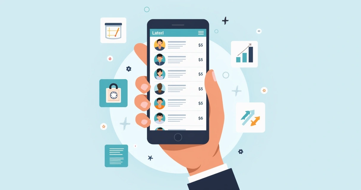 Cadastro de produtos em um smartphone com fotos e descrições 