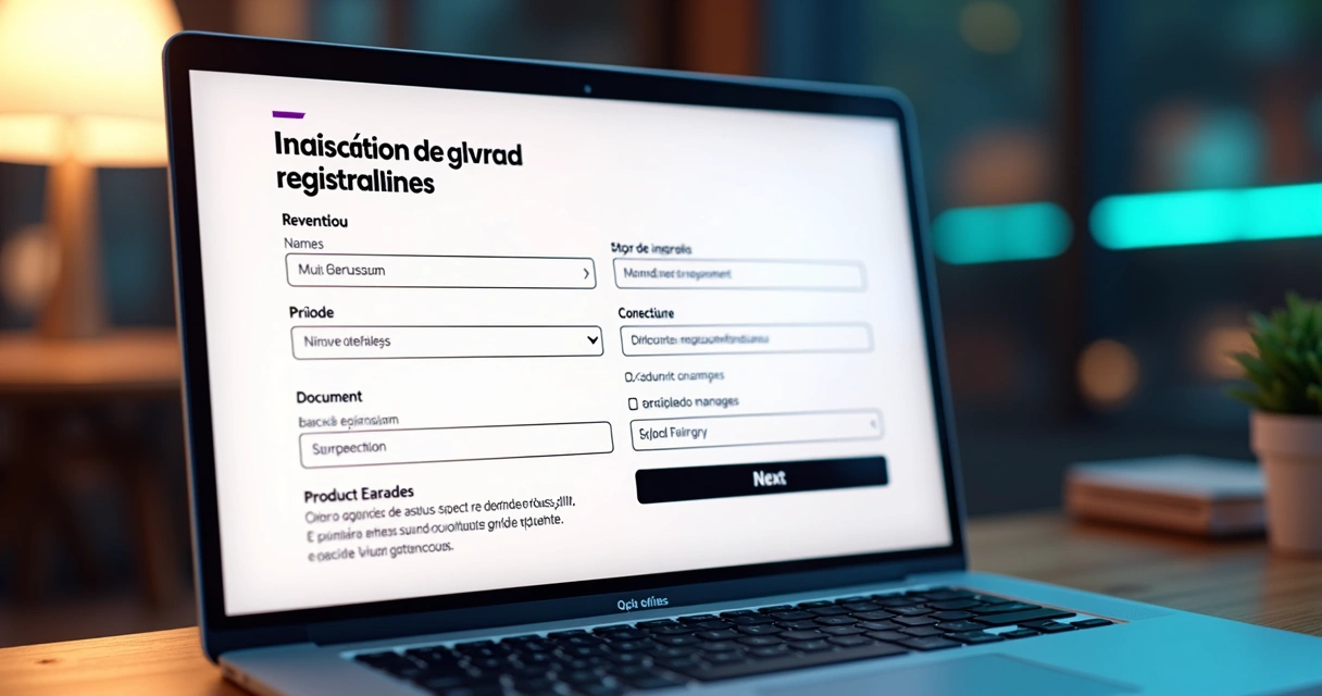 Tela de cadastro de loja no TikTok Shop com campos para preenchimento digital 