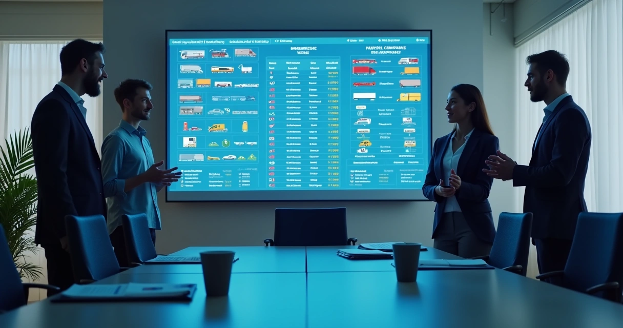 Cadastro de transportadoras e fornecedores em tela digital 