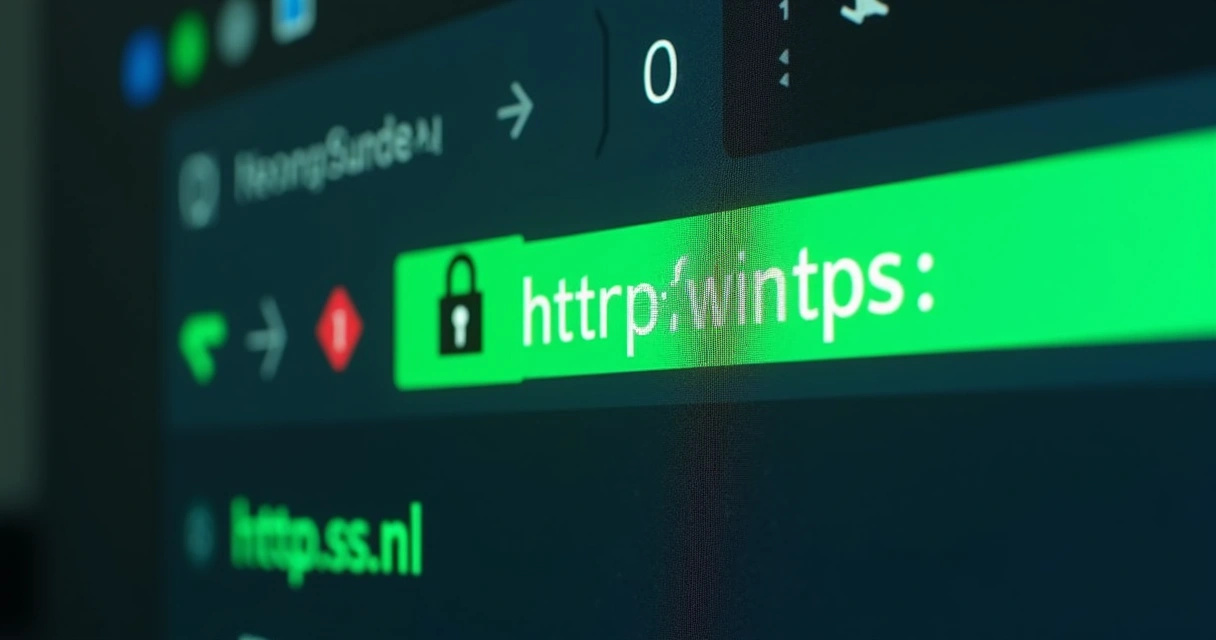 Cadeado de site na barra de navegação 