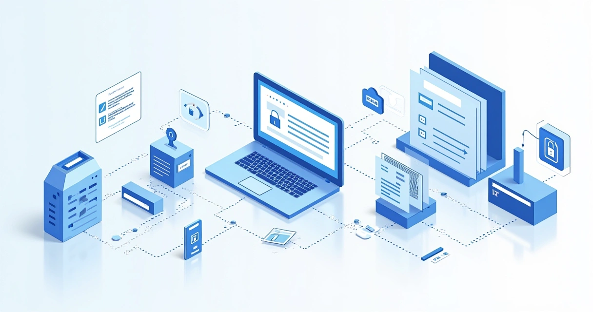 Cadeia de custódia de provas digitais representada visualmente por setas e caixas 