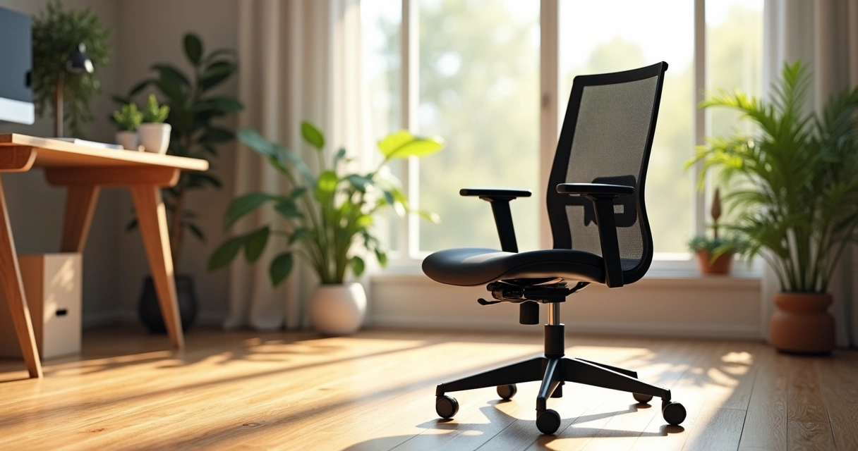 Cadeira ergonômica com assento e encosto em tela mesh 
