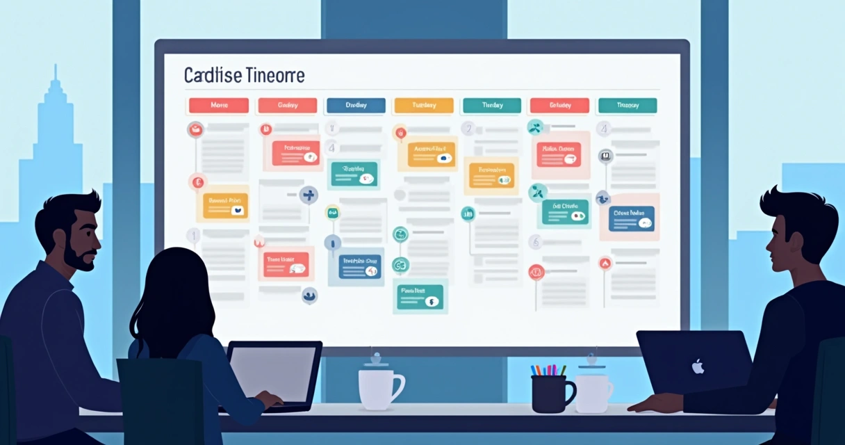 Quadro visual de cadência de retornos em vendas