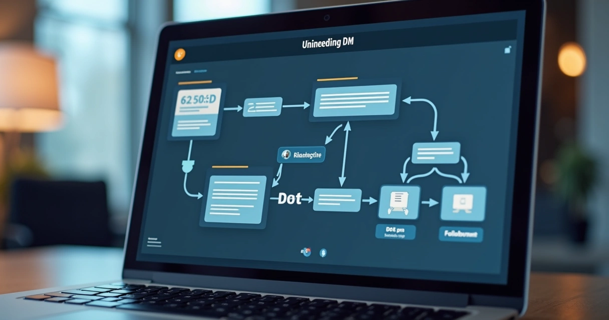 Tela representando processo automatizado de follow-up em vendas B2B 