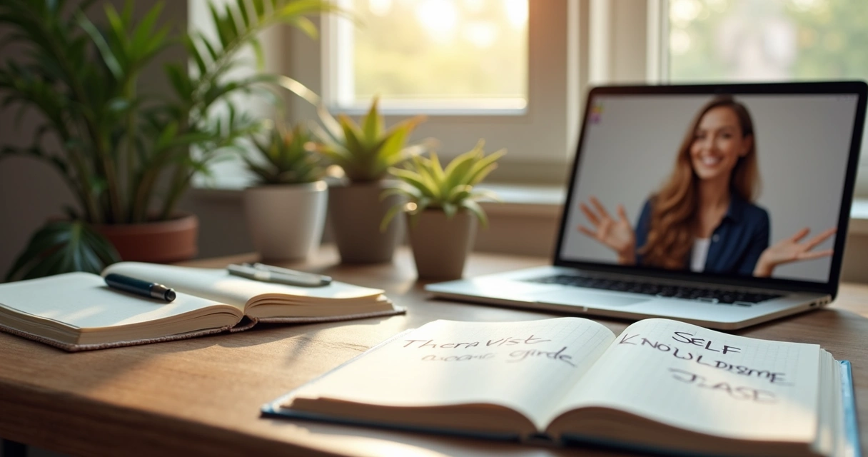 Cadernos e notas de autoconhecimento na terapia online 