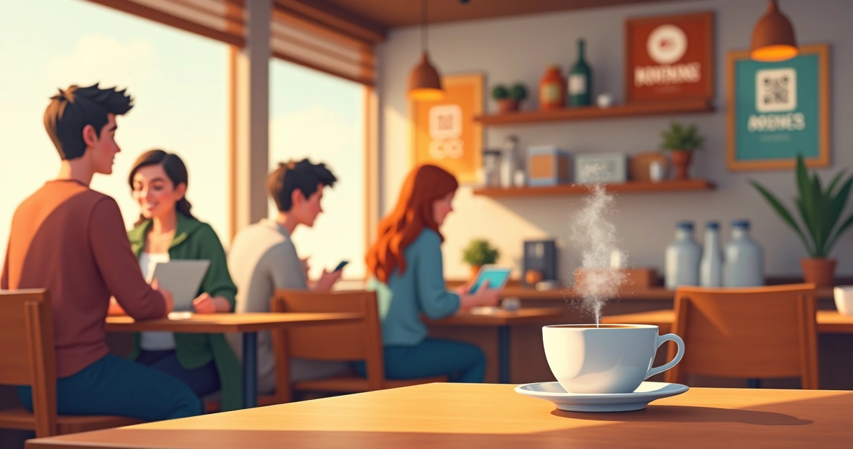 Campanha digital de cafeteria baseada em dados de clientes jovens