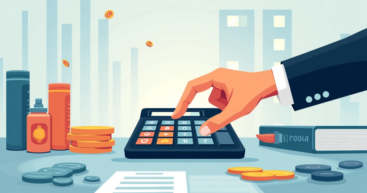 Pessoa usando calculadora de apostas, ao lado de cédulas e lista de odds 
