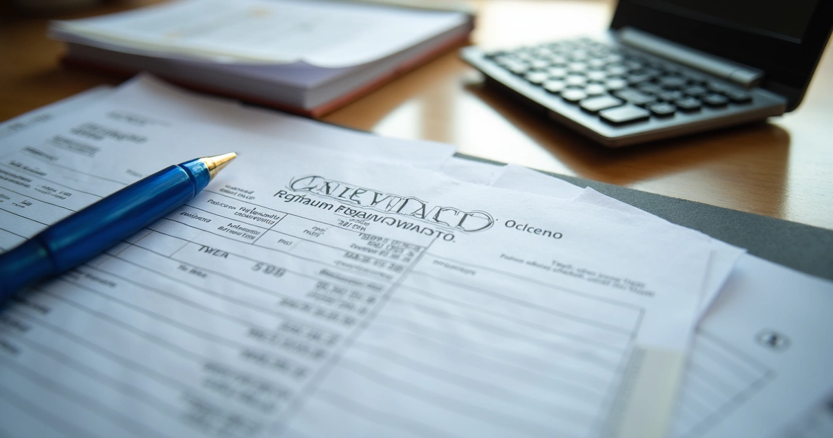 Calculadora ao lado de documentos de registro imobiliário e formulário de ITBI