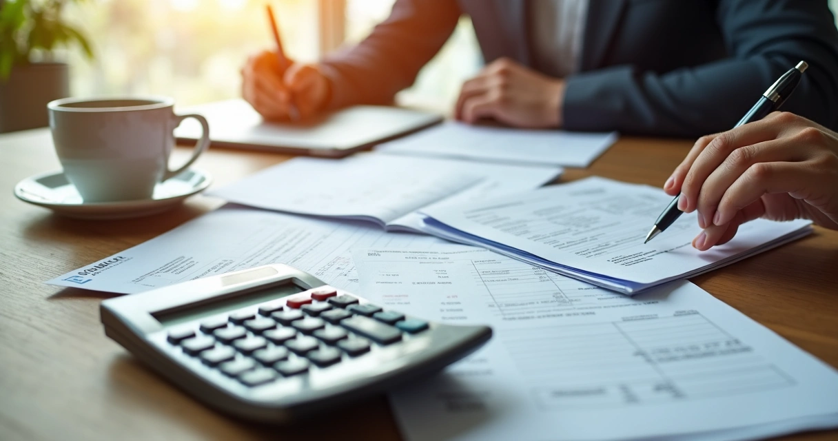 Calculadora sobre diversos documentos de vendas 