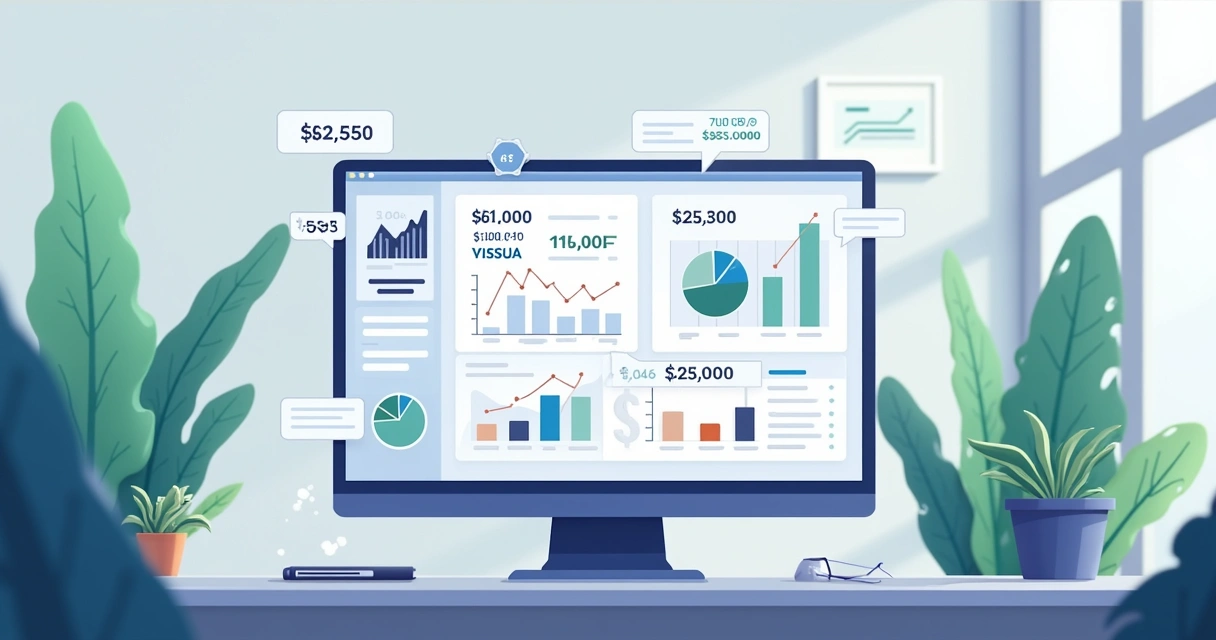 Representação visual do cálculo de custo de aquisição de clientes 