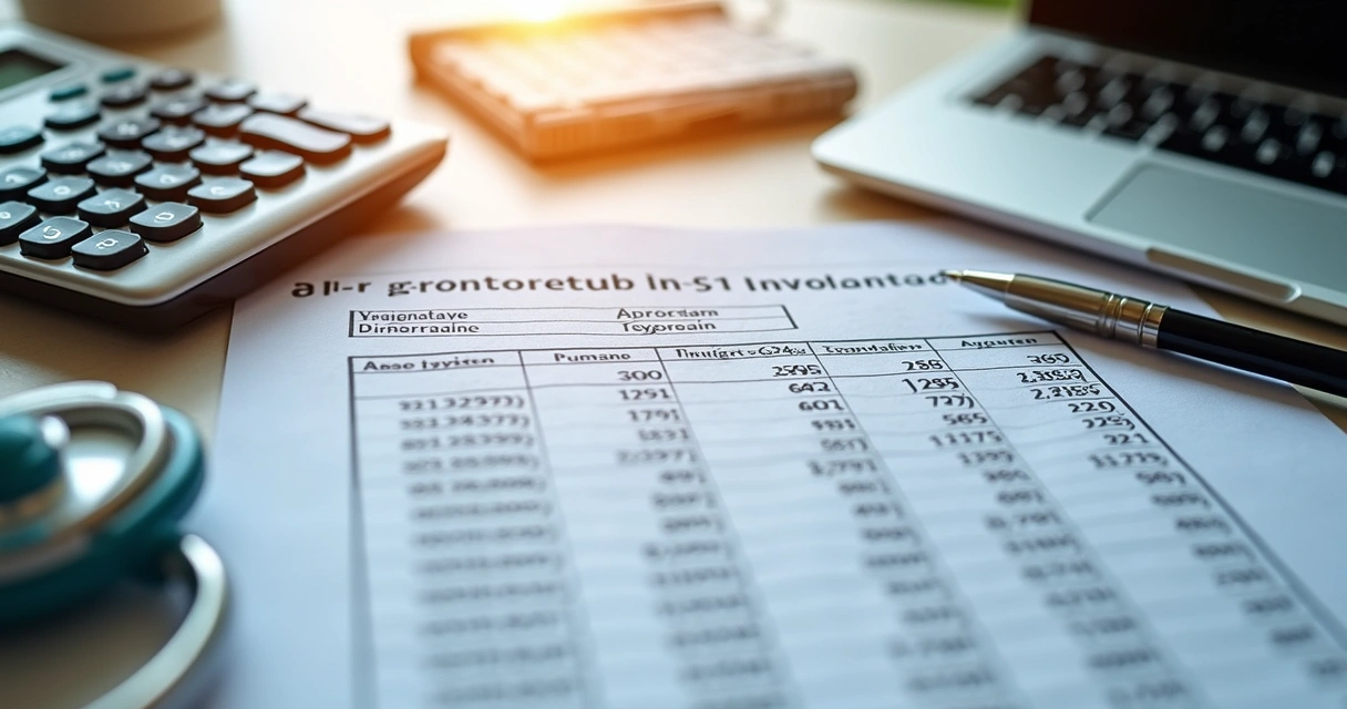 Planilha com cálculo de INSS para autônomo da saúde em tela de computador 