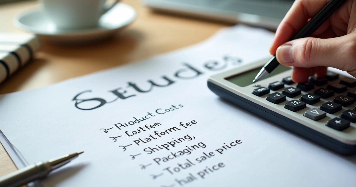 Exemplo de cálculo da margem de um produto vendido online 