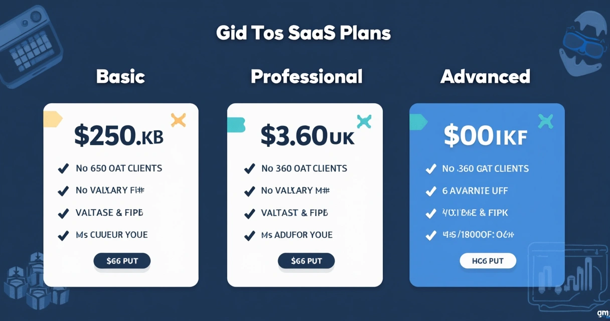 Três tipos de plano SaaS com valores, clientes e cálculo do MRR 