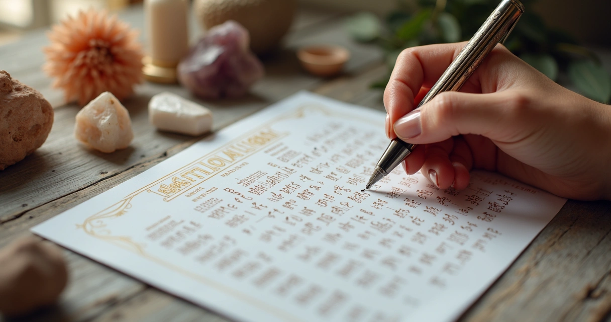 Tabela numerológica pitagórica com nome e cálculos 