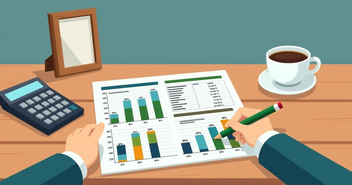 Cálculo financeiro de seguro familiar com planilhas e calculadora 