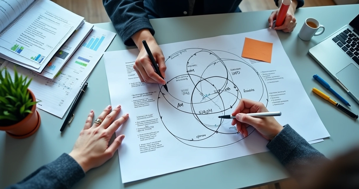 Diagrama ilustrativo mostrando cálculo de TAM, SAM e SOM 