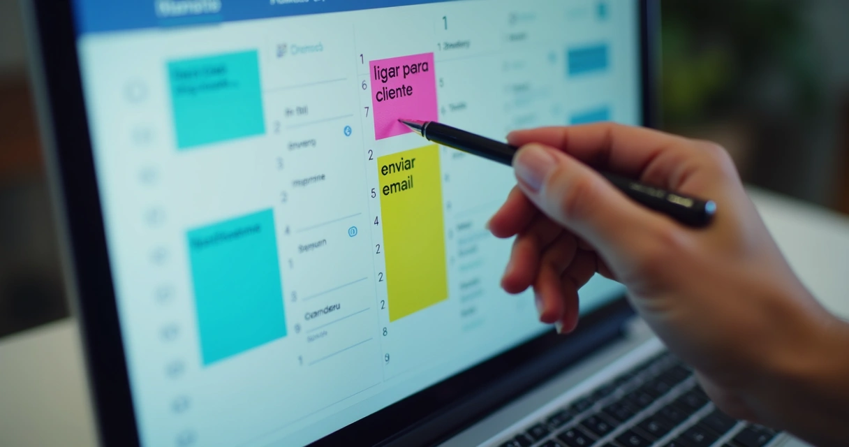 Calendário digital mostrando cadência de acompanhamento nacional 