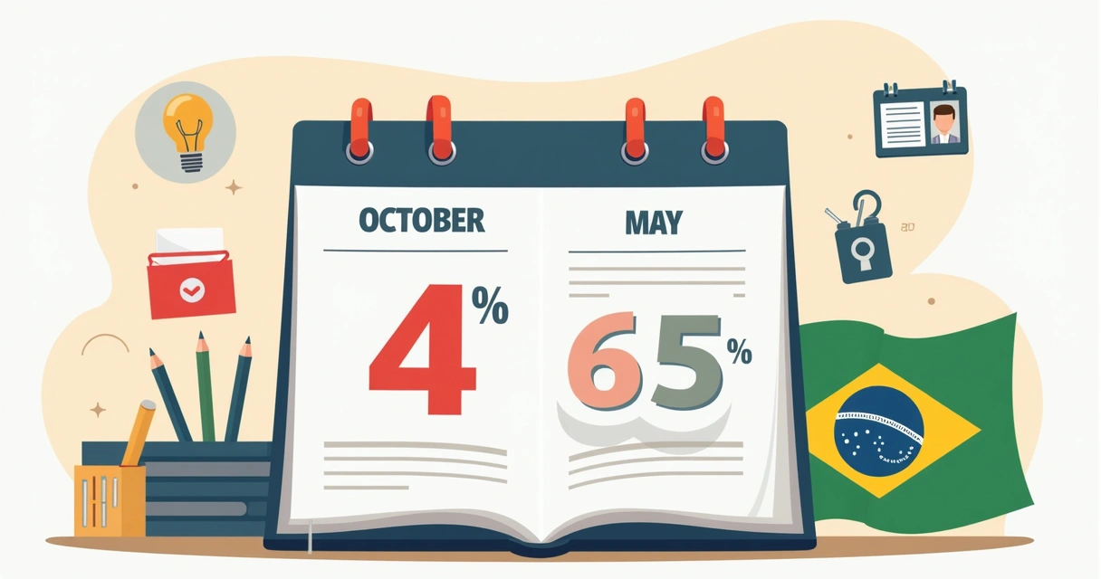 Calendário eleitoral com datas importantes destacadas 