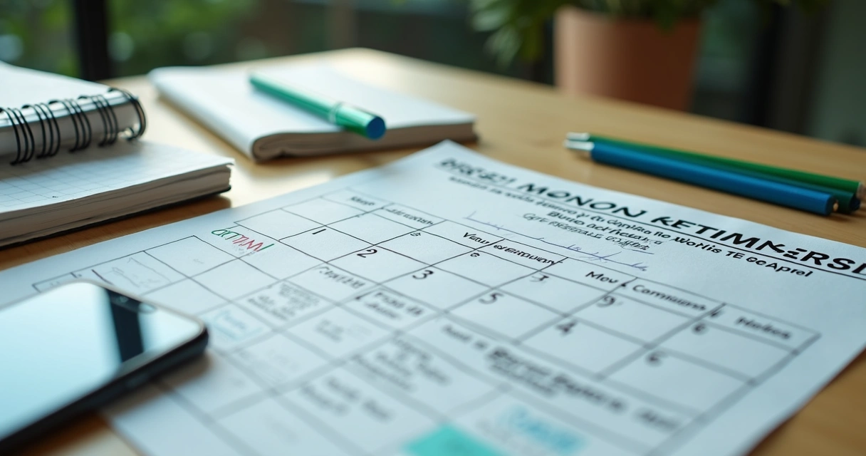 Calendário eleitoral em mesa com título de eleitor e agenda política 