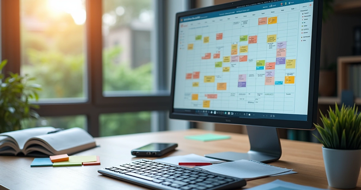 Sistema digital exibindo calendário de obrigações fiscais com alarmes 