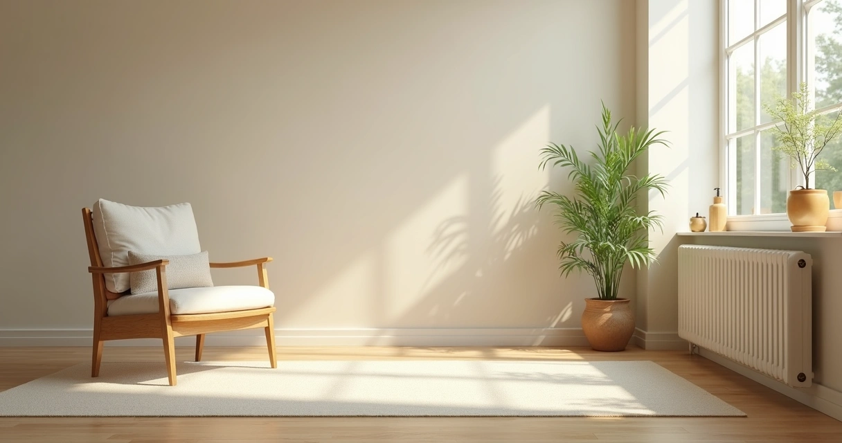 Quiet room with a chair near a window for breathing practice 